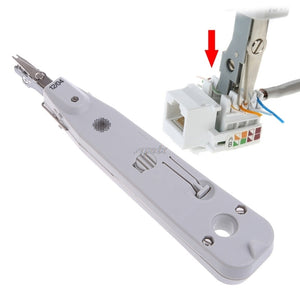 Ethernet Network Patch Panel Faceplate Punch Down Tool RJ11 RJ45 Cat5 with Sensor Z07 Drop ship